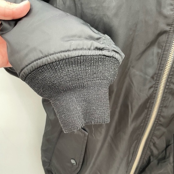 WILFRED FREE AVIATION BOMBER woman’s black jacket. 3 (MED/L) - Picture 6 of 11